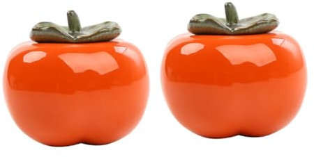 Mikinona 2piezas Lata De Té Contenedor De Té Forma De Contenedor De Almacenamiento Práctico Para Guardar Material Cerámico Color Surtido Para Cocina o Salón