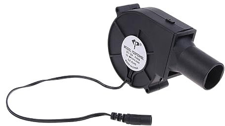 JINGCHI Ventilateur centrifuge sans balais 12 V, haut débit, conduit d'air de 26 mm/conduit d'air de 33 mm, câble de 37 cm, 5200 tr/min, faible bruit (26 mm)(33mm)