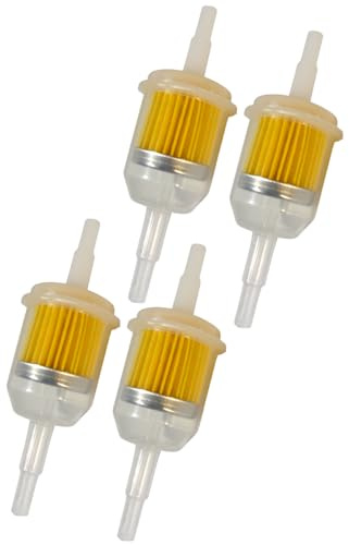 Easy Link 4x Benzinfilter Universal 6mm 8mm Kraftstofffilter Dieselfilter Gasöl Benzin Rasenmäher Auto Motorrad Roller Mofa Diesel Moped PKW
