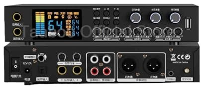 DJ Audio Mixer 24W 16 Effects Digital Pre-Effector Bluetooth Sound Box DJ Mixer Console Amplifier Speaker Wireless Monitoring System(K160 with RCA)