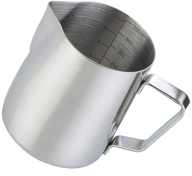 VALICLUD Tazza Per Schiumare Latte Brocca Per Cappuccino Beccuccio Esclusivo Impugnatura Ergonomica Lavabile Design Semplice Per Latte Art e Dosaggio Liquidi
