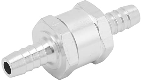 Bamjour Rückschlagventil, Rückschlagventil mit Aluminiumlegierungsmaterialien für Kraftstoff, Benzin, Öl, Benzin, Wasser (8 mm)