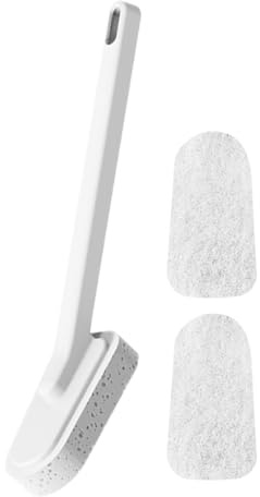 Bath Tub Cleaner Brush Abs Long Handle White Clean | Extendable Sponge Cleaner, Bathroom Tile Tub Scrubber for Walls, Hotel Cleaning Brush