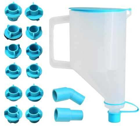 Kit Imbuto Olio Motore,Strumento Da Filtro Del Motore Automobilistico Con Dodici Adattatori - Imbuto Per L'Olio | Per Veicolo, Cucina E Riempimento E Liquido Di Raffreddamento Del