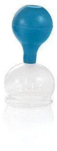 Schröpfgläser mit Ball | Spezial Typ | Blauer Saugball | Schröpfset | Schröpfglas | verschiedene Größen (ca. 6,0cm (Innen-Durchmesser))
