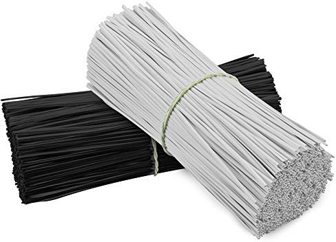 TANCUDER 400 PCS Serre Cable Plastique Collier de Serrage Blanc et Noir Collier Serflex Plastique 15CM Attaches Torsadées en Plastique Reutilisable pour Fixation des Fils, Sacs d'Emballage, Jardinage