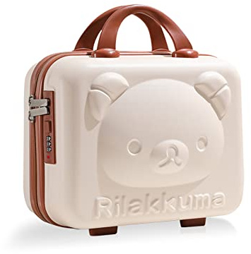 Balakaka Kosmetikkoffer mit Griff 30x15x23 cm, 10L Beautycase Damen Hartschale mit Code Wasserdicht und Verschleißfest, Kosmetikkoffer hartschale Reise für Damen Mädchen, Beige