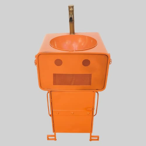 ZARBAILRE Mobile Lavabo Bagno Industriale, Mobile Lavabo Bagno, Cassetti Mobile Lavabo Bagno in Ferro Battuto Stile Industriale (F)