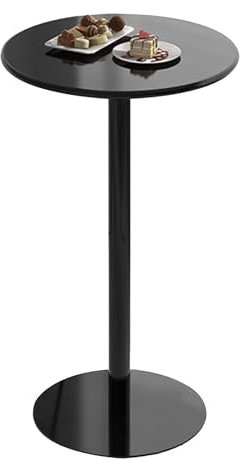 Bartisch Φ40 48 60 70 cm, runder Bistrotisch mit drehbarer Platte, Metallrahmen, Arbeitsfläche, stilvoller Küchen-Esstisch, Beistelltische für den Außenbereich, Getränketisch für Cocktails ( Size : 40