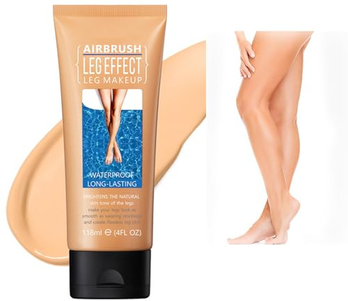 Leg Makeup Lotion Waterproof No Transfer, Colour Corrector Concealer for Varicose Veins, Leg and Body Scar Cover up Makeup for Tattoo Cover Up (MediumGlow 02)