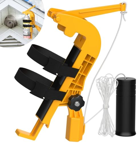 Spraydosen Verlängerung Adaptor, verstellbarer Winkel, Sprühdosenhalter Teleskopstange, Ideal für Wespenspray, Wespennest entfernen, Hornissen Spray, Wespen vertreiben Rolladenkasten