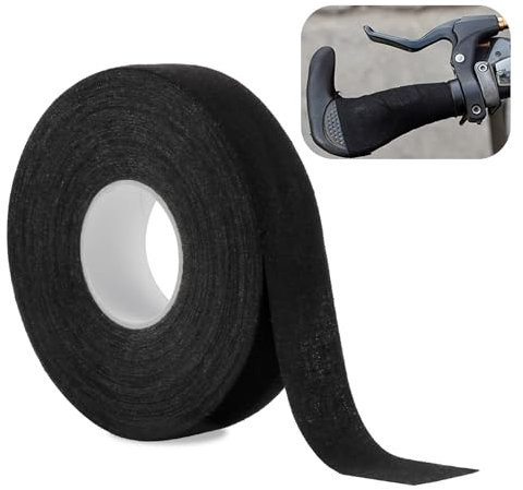 SopwMap Nastro Grip-Tape Antiscivolo, 25M, Nero, Tinta Unita, per Manubri, Barra per Pull-up, Calisthenics, Fitness, Tennis, Hockey