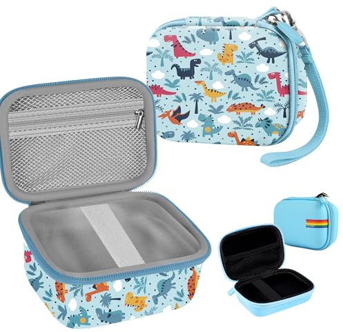 Leayjeen Étui Appareil Photo Enfant et Coffret Papier, 2 Pièces Bleu, Compatible Manttely HiMont ASTGMI OPERHOO CKATE CAMCLID, Cadeau Anniversaire Enfants(Étui Uniquement)