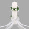 2pcs Anneaux de Bougies Protection Anti-Gouttes pour Bougies en Feuilles Noeuds avec Ruban Attrape-Gouttes de Bougie Decoration de Bougie pour Communion Baptême Mariage