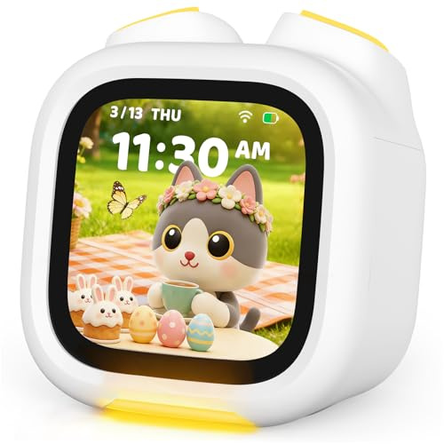 Pawpal Toy for Kids & Toddlers - Kids Alarm Clock with Stories, Music, Podcast, Schedule, Ok-to-Wake, Digital Pet, Nightlight, Parental Control, Message, Birthday Gifts for Girls Boys Ages 3+