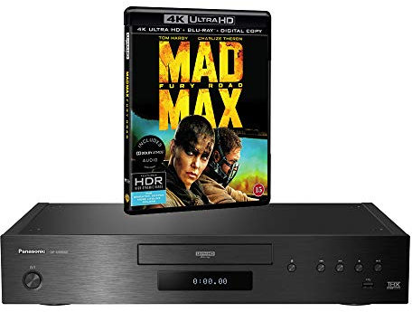 MULTIREGION Blu-ray Player Compatible with Panasonic DP-UB9000 MultiRegion Blu-ray Region A, B & C - DVD Regions 1-8 - Bundle Including Mad Max Fury Road 4K UHD Disc