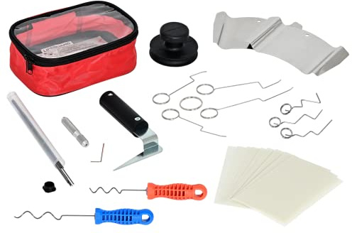 MULTIPICK Türöffnungswerkzeug Set [40 Teile] Dietrich Set Profi inkl. Türfallengleiter, Türöffner Karte, Türfallendraht, Dietriche und mehr - Schlüsseldienst Werkzeug