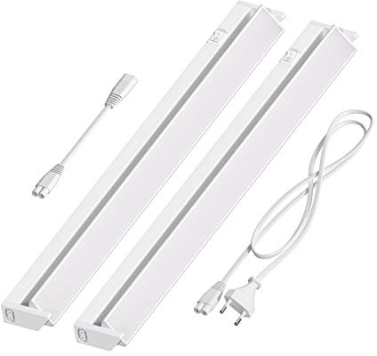 ledscom.de LED Unterbau-Leuchte LIWO 58cm, schwenkbar, je 1080lm, weiß 2er Set