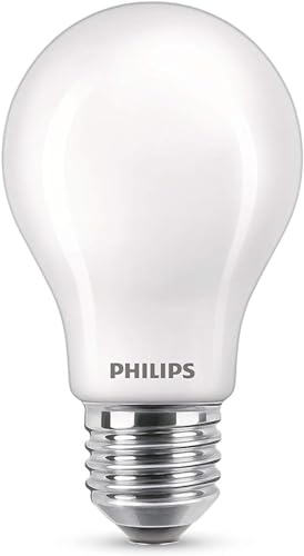 Philips LED Classic E27 Lampe, 75 W, Tropfenform, matt, neutralweiß, 2er Pack, Kaltweiß