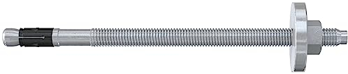 fischer Bolzenanker mit Holzbauscheibe FAZ II Plus 12/120, Schwerlastanker für Befestigungen schwerer Lasten, Nutzungsdauer über 120 Jahre, Seismik- & ETA-Zulassung, Montage ohne Bohrlochreinigung