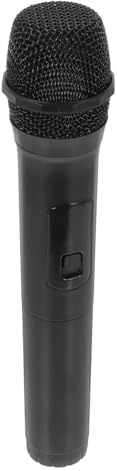 ibasenice Faux microphone modèle 24 cm Accessoires de scène réalistes pour enfants Faux microphone léger pour les interviews de karaoké et les jeux de rôle