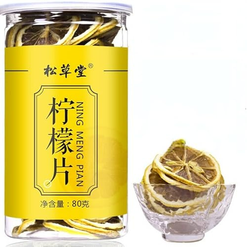 80g Secar Rodajas de Limón Té de Hierbas Té Perfumado Original de China Buen Té Té de Flores Orgánico Natural Comida Verde sin Aditivos Té de Hierbas