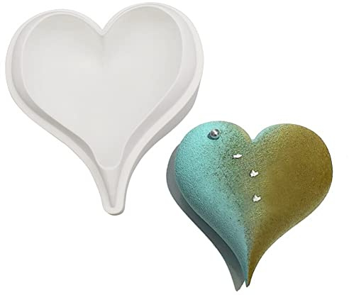 Stampi Per Cioccolato A Forma Di Cuore, Asudaro Stampo Per Torta In Silicone A Forma Di Cuore Con Diamante Di Cioccolato Stampo Morbido E Liscio San Valentino Caramelle Nuziali