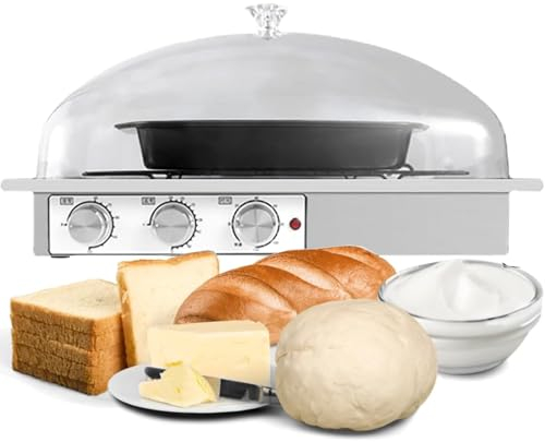 Generic Proofer de pan con calentador, caja de prueba de pan para hacer pan de masa madre, máquina de calentamiento de baja temperatura para pan, yogur, natto