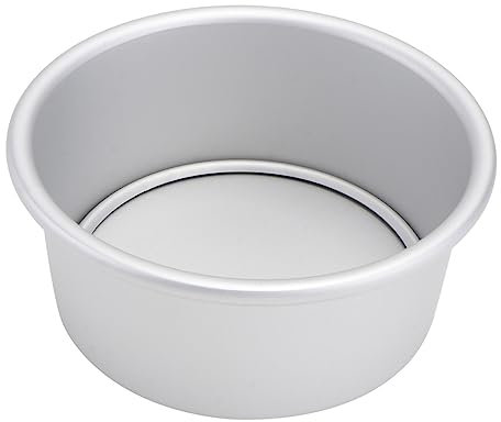 Cabilock Teglia Per Torte Tonda Fondo Rimovibile Alluminio Anodizzato Stampo Professionale Per Dolci e Cheesecake Color Argento Utensile Da Forno Per Cucina