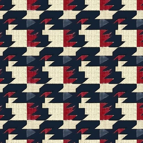 JIAOQSS Klebefolie Möbelfolie Tapete Retro Farbe Hahnentritt Mustertapete Möbelfolie Selbstklebend Klebefolie Muster Wasserdichte Möbelaufkleber Vinyl Folie für Möbel, Küche, Schlafzimmer