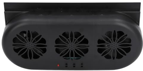 ZJchao Rapid Cooling Car Exhaust Fan & Solar Powered Air Purifier, USB & Solar Powered, Sturdy Construction, Easy Installation, Backseat Car Ventilation Fan