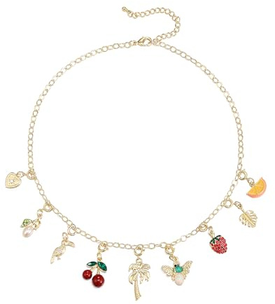 EVER FAITH Barock pärlhalsband för kvinnor chunky smäckt oregelbunden stor kräm odlade pärlor choker halsband smycken gåvor, Emalj