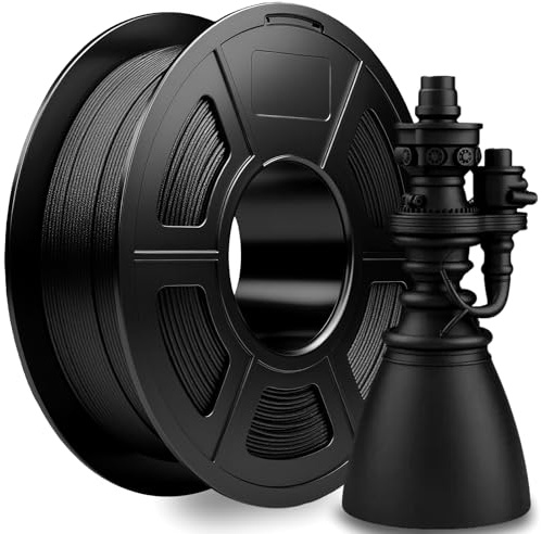 LVVJ3D ASA CF Filament 1.75m Schwarz, 3D Drucker Filament ASA CF, Hochfest Wetterbeständig, ASA 1.75mm, Passend für die meisten FDM 3D Drucker, 1kg/Spule