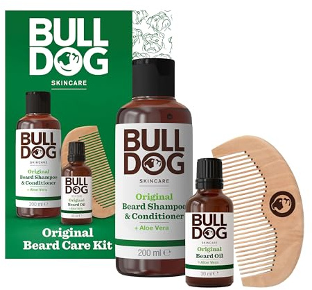 Bulldog Skincare Christmas Gift For Men Original Beard Care Kit