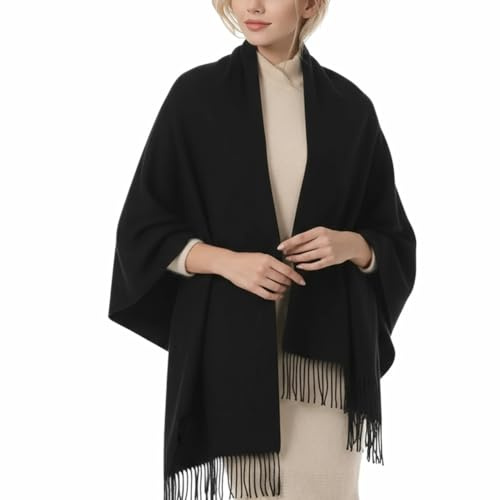 PFLife Wollschal Damen Kaschmir Gefühl 200x70cm Großer Weicher Winterschal mit Geschenkbox Schal Tuch Umschlagtuch für Winter Büro Reisen Alltag