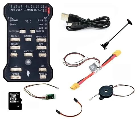 ZYJOZMD Contrôleur de vol Radiolink Pixhawk PIX 248 32 Bits APM avec M8N pour Boussole SE100 pour quadricoptères et hexacoptères(Pixhawk kit)