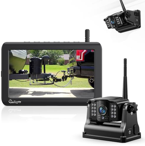 eRapta 5“ LCD Kabellos Digital Rückfahrkamera Set mit 1080P Monitor