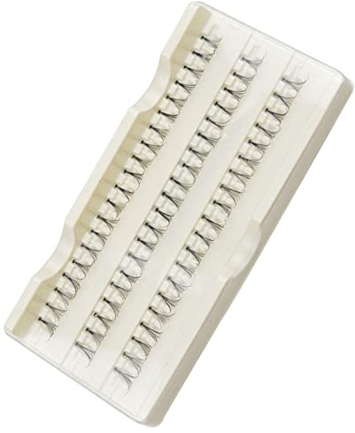 Naroote 60 Ciglia Finte a Grappolo, Kit di Innesto per Piantare Fibre Artificiali, Ciglia Individuali Morbide e Lucide con Adesione, Ideali per i Principianti