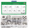 580PCS Flat Washers, Stainless Steel Silver Round Metric Flat Washers M2 M2.5 M3 M4 M5 M6 M8 M10 M12 for Home Decoration Factories Repair Construction