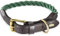 Embark Pets Country Dog Rope Collar - Braided Cotton and Leather Finish -Small, Medium, Large and Extra Large dog collar - Puppy Collars Durable and Strong Build for Training, Walking, Running