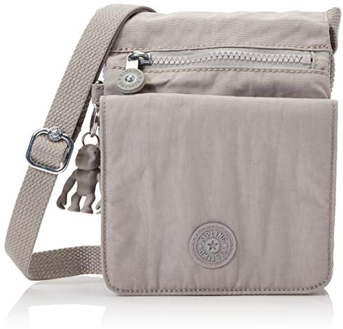 Kipling NEW ELDORADO Kleine Umhängetasche, Grey Gris (Grau)