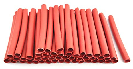 20 PC La contracción de las de calor proporción 2: 1 de termocontracción aislamiento manguito tubular Conexión eléctrica Estuche de protección impermeable cable de alambre, 4mm