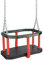 Heavy Duty Rubber Commercial Baby Swing Seat with Chains for Play Park Climbing Frame sets, 1.8m Chain Metal Insert plate.