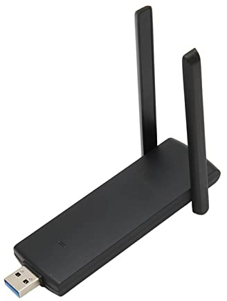 Adaptador WiFi USB para PC, adaptador de red inalámbrico para ordenador de sobremesa con antena de doble banda 5 DBi de alta ganancia 2.4GHz, 5 GHz, soporte