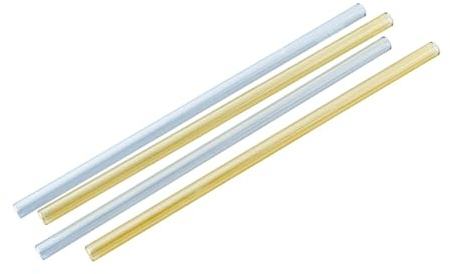 Fackelmann Set di 4 cannucce in vetro, 20 cm, con spazzola in acciaio inox, riutilizzabili, lavabili in lavastoviglie, ecologiche, per bevande calde e fredde