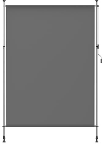 SONGMICS Senkrechtmarkise, höhenverstellbar, 200 x (220-300) cm, kein Bohren erforderlich, Vertikalmarkise für Terrasse, Balkon mit Markisenkasten, UPF 50+, Sichtschutz, anthrazitgrau GSA0020G01