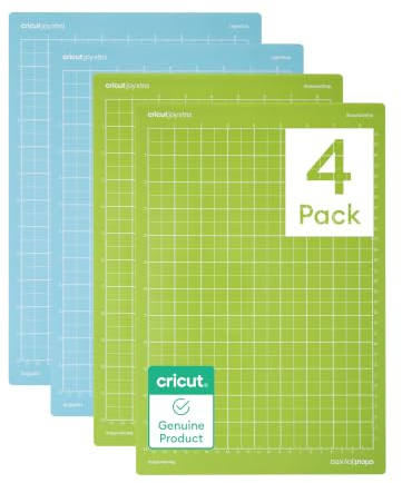 Cricut Matten-Mixpack 21,6 x 30,5 cm – 4er-Pack | Für Joy Xtra Maschine – inklusive 2 StandardGrip und 2 LightGrip