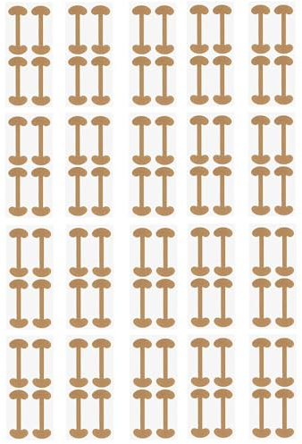 80 Patchs Ongle Incarne en Coton pour Correction et Soin des Pieds 20 | Materiau doux et respirant, application rapide autocollante, soutien progressif ongles, adaptte differentes formes