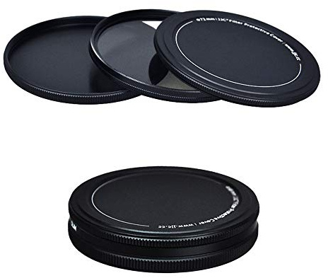 JJC Minimalist Aluminum Filter Stack Cap for 72mm UV, CPL, ND Filters