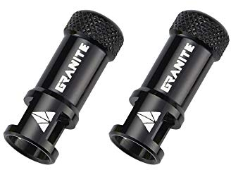 Granite Juicy Nipple Valve Cap with Valve Core Removing Function, Easy to Use Bike Tyre Caps Dust Covers, Durable Alloy Tyre Valve Cap (Black)